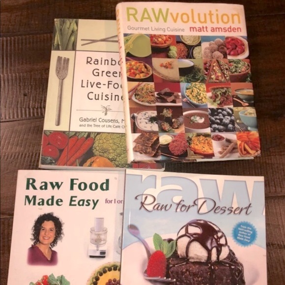 Set Of 4 Raw Food Books healthy books - Picture 1 of 5